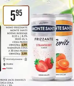 Dino Wino Frizzante Monte Santi Strawberry 8,5% oferta