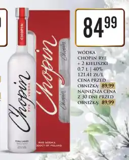 Dino Wódka Chopin Rye 40% + 2 kieliszki oferta