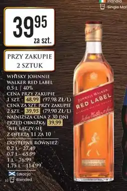Dino Whisky Johnnie Walker Red Label 40% oferta