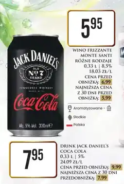 Dino Drink Jack Daniel's Coca-Cola 5% oferta