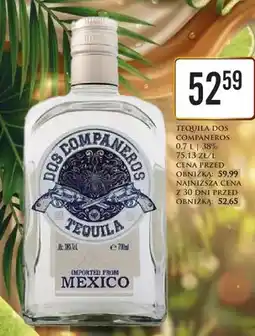 Dino Tequila Dos Companeros 38% oferta