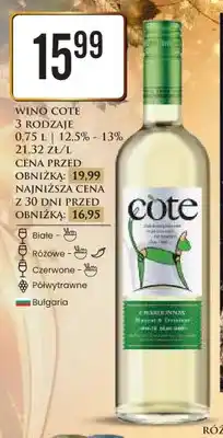 Dino Wino Cote białe półwytrawne oferta