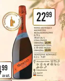 Dino Wino musujące bezalkoholowe Mionetto oferta