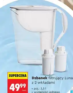 Biedronka Dzbanek filtrujący Dafi Luna z 2 wkładami oferta