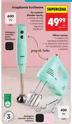 Biedronka Blender ręczny Hoffen 600W oferta