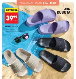 Biedronka Klapki damskie Kubota antypoślizgowa podeszwa oferta
