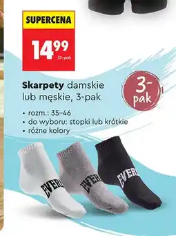 Biedronka Skarpety damskie stopki EVERLAST 3-pak oferta