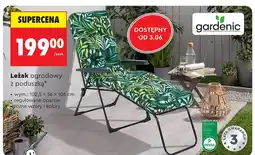 Biedronka Leżak ogrodowy z poduszką Gardenic wym.: 102,5x56x106cm oferta