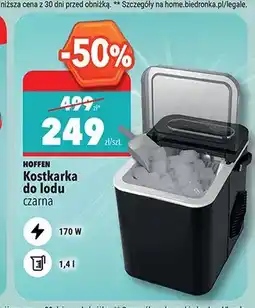 Biedronka Kostkarka do lodu HOFFEN czarna 170W oferta