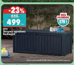 Biedronka Skrzynia ogrodowa KETER Rockwood oferta