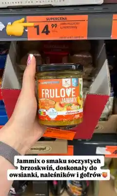 Biedronka Jammix Frulove Mix ALLNUTRITION o smaku soczystych brzoskwiń oferta