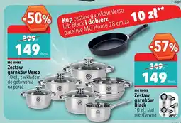 Biedronka Zestaw garnków Verso MG HOME 10 el. z wkładem do gotowania na parze oferta