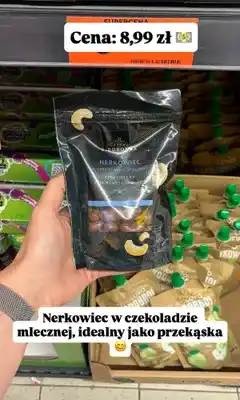 Biedronka Nerkowiec w czekoladzie mlecznej Biedronka oferta