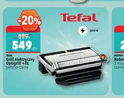 Biedronka Grill elektryczny Optigrill +XL TEFAL srebrno-czarny 2000W oferta