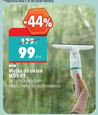 Biedronka Myjka do okien MPM MDS-01 ze spryskiwaczem i końcówką do polerowania oferta