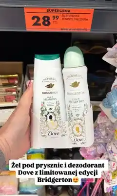 Biedronka Żel pod prysznic i dezodorant Dove Bridgerton Love & Meadows 225/150ml oferta
