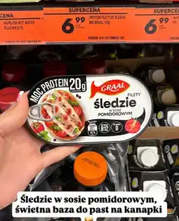 Biedronka Filety ze śledzia w sosie pomidorowym Graal oferta