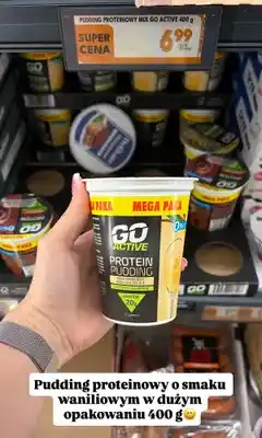 Biedronka Pudding proteinowy o smaku waniliowym Go Active oferta