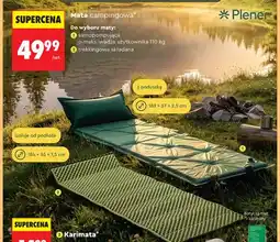 Biedronka Mata campingowa samopompująca Plener o maks. wadze użytkownika 110kg z poduszką 183x57x2,5cm oferta