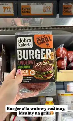 Biedronka Burger a'la wołowy roślinny Dobra Kaloria oferta