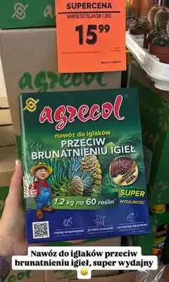Biedronka Nawóz do iglaków przeciw brunatnieniu igieł Agrecol oferta