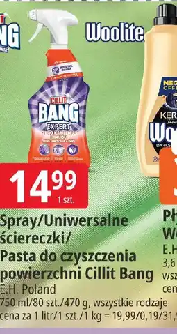 E.Leclerc Cillit Bang Spray, uniwersalne ściereczki lub pasta do czyszczenia powierzchni oferta
