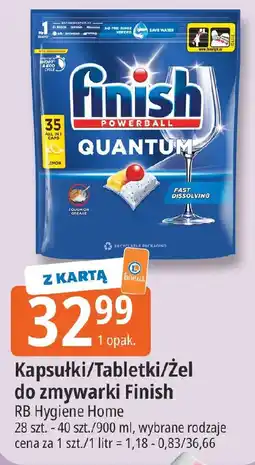 E.Leclerc Finish Kapsułki/Tabletki/Żel do zmywarki oferta