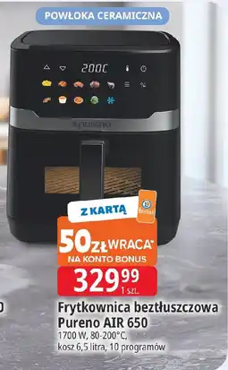 E.Leclerc Pureno Frytkownica beztłuszczowa air 650 oferta