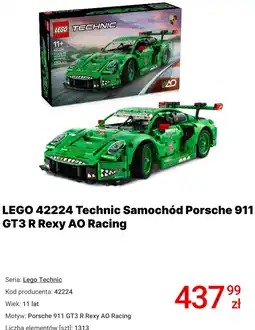 Media Expert LEGO 42224 Technic Samochód Porsche 911 GT3 R Rexy AO Racing oferta