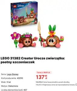 Media Expert LEGO 31382 Creator Urocze zwierzątka: psotny szczeniaczek oferta