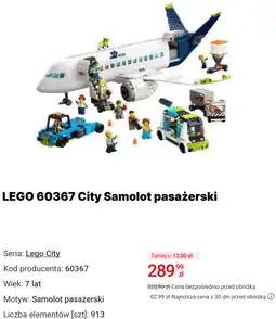 Media Expert LEGO 60367 City Samolot pasażerski oferta