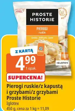 E.Leclerc Pierogi ruskie/z kapustą i grzybami/z grzybami Proste Historie oferta