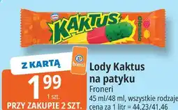 E.Leclerc Lody Kaktus na patyku oferta
