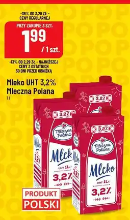 Polomarket Mleko UHT 3,2% Mleczna Polana oferta