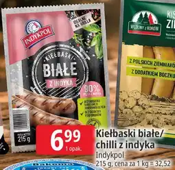 E.Leclerc Kiełbaski białe/chilli z indyka Indykpol oferta