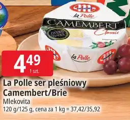 E.Leclerc La Polle ser pleśniowy Camembert/Brie Mlekovita oferta