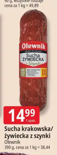 E.Leclerc Sucha krakowska/żywiecka z szynki Olewnik oferta