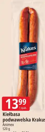 E.Leclerc Kiełbasa podwawelska Krakus Animex oferta