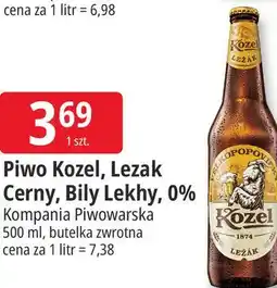 E.Leclerc Piwo Kozel, Lezak Cerny, Bily Lekhy, 0% oferta