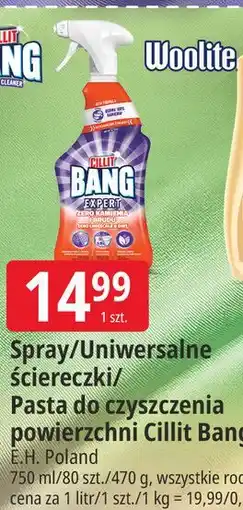 E.Leclerc Spray/Uniwersalne ściereczki/Pasta do czyszczenia powierzchni Cillit Bang oferta