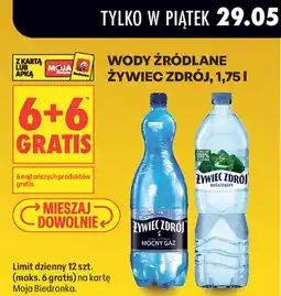 Biedronka Żywiec Zdrój Wody źródlane oferta