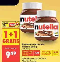 Biedronka Nutella Krem do smarowania oferta