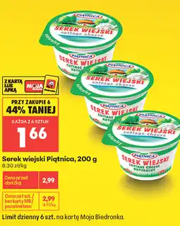 Biedronka Piątnica Serek wiejski oferta