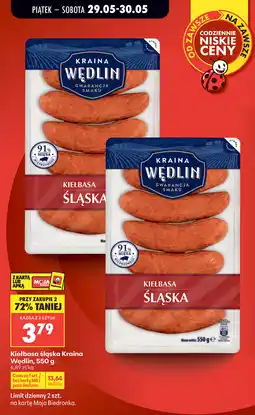Biedronka Kraina Wędlin Kiełbasa śląska oferta