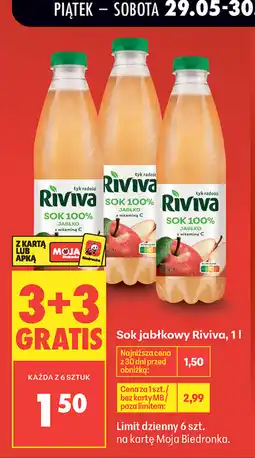 Biedronka Riviva Sok jabłkowy oferta