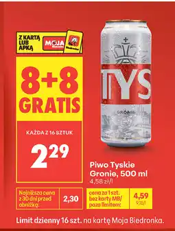 Biedronka Tyskie Piwo Gronie oferta