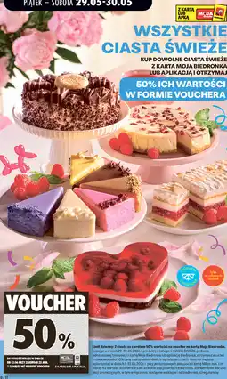 Biedronka Wszystkie ciasta świeże oferta