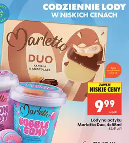 Biedronka Marletto Lody na patyku Duo oferta