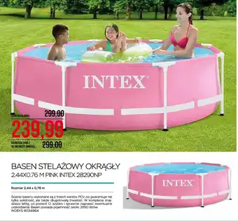 Basen stelażowy okrągły intex