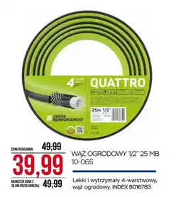 Abra Wąż ogrodowy Quattro 1/2 25m 10-065 oferta